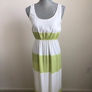 D’closet Lime and White Maxi Dress